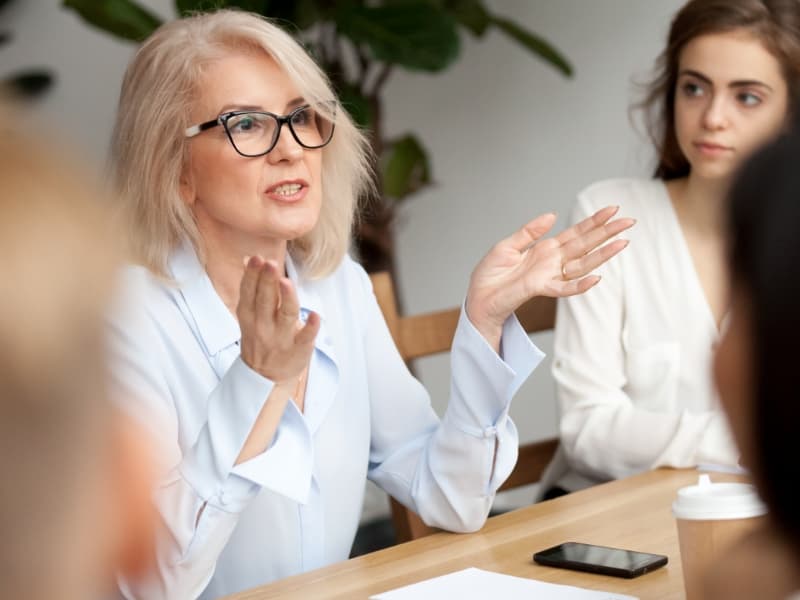 Image of Woman in Meeting